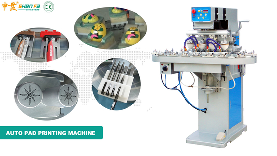 4 Color Automatic Pad Printing Machine For Pen barrels 6000pcs/hr